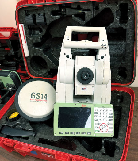 Surveyor equipment.
