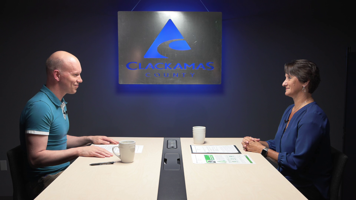 Dylan Blaylock interviewing Mary Rumbaugh for ClackCo Works