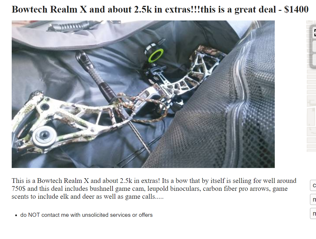 craigslist binoculars for sale