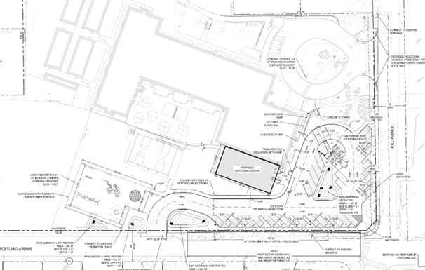 Schematics of site plan