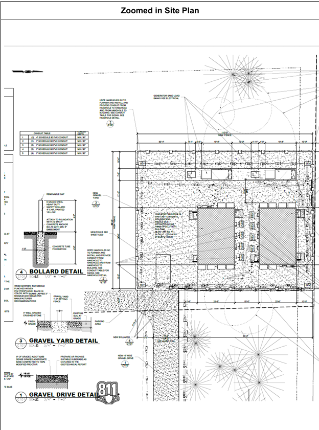 Zoom in site plan