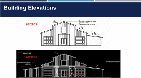 Proposed elevations of barn