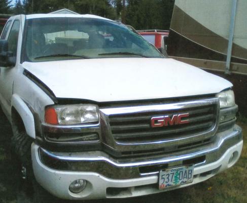 Front of pickup truck