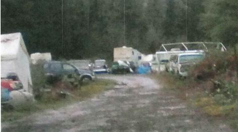 Mobile home from a distance