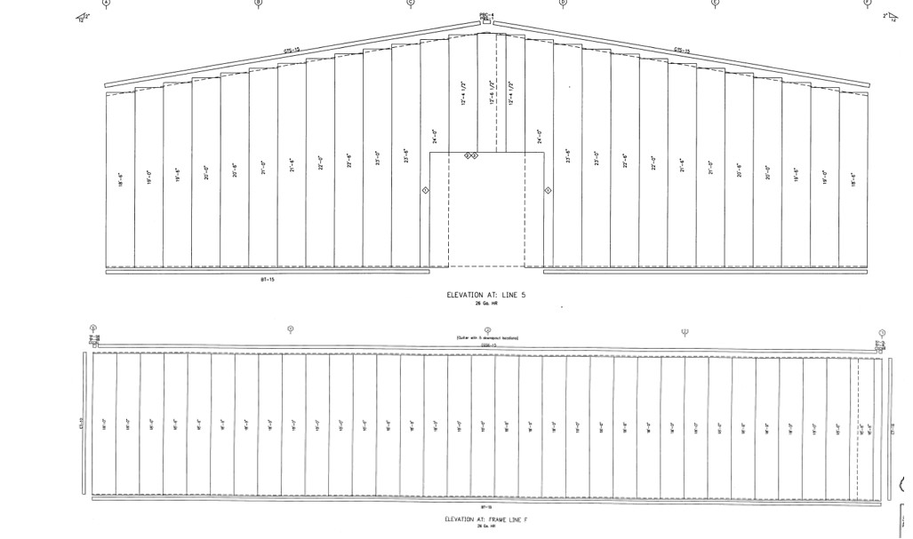Diagram of building elevations