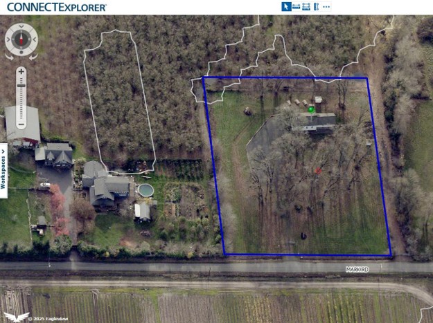 Aerial view of site