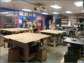 Wood working shop