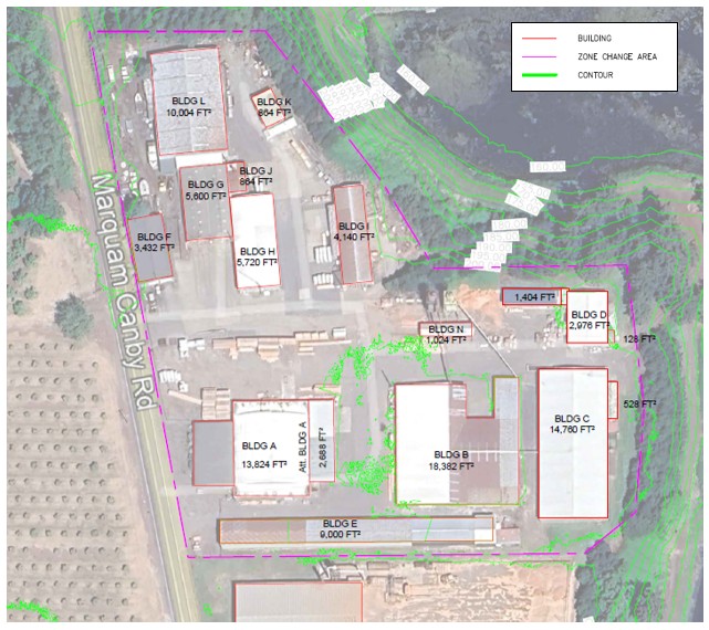 Map with proposed changes