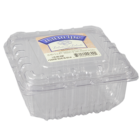 Produce clamshell container