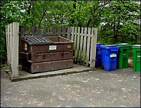 Recycling enclosure