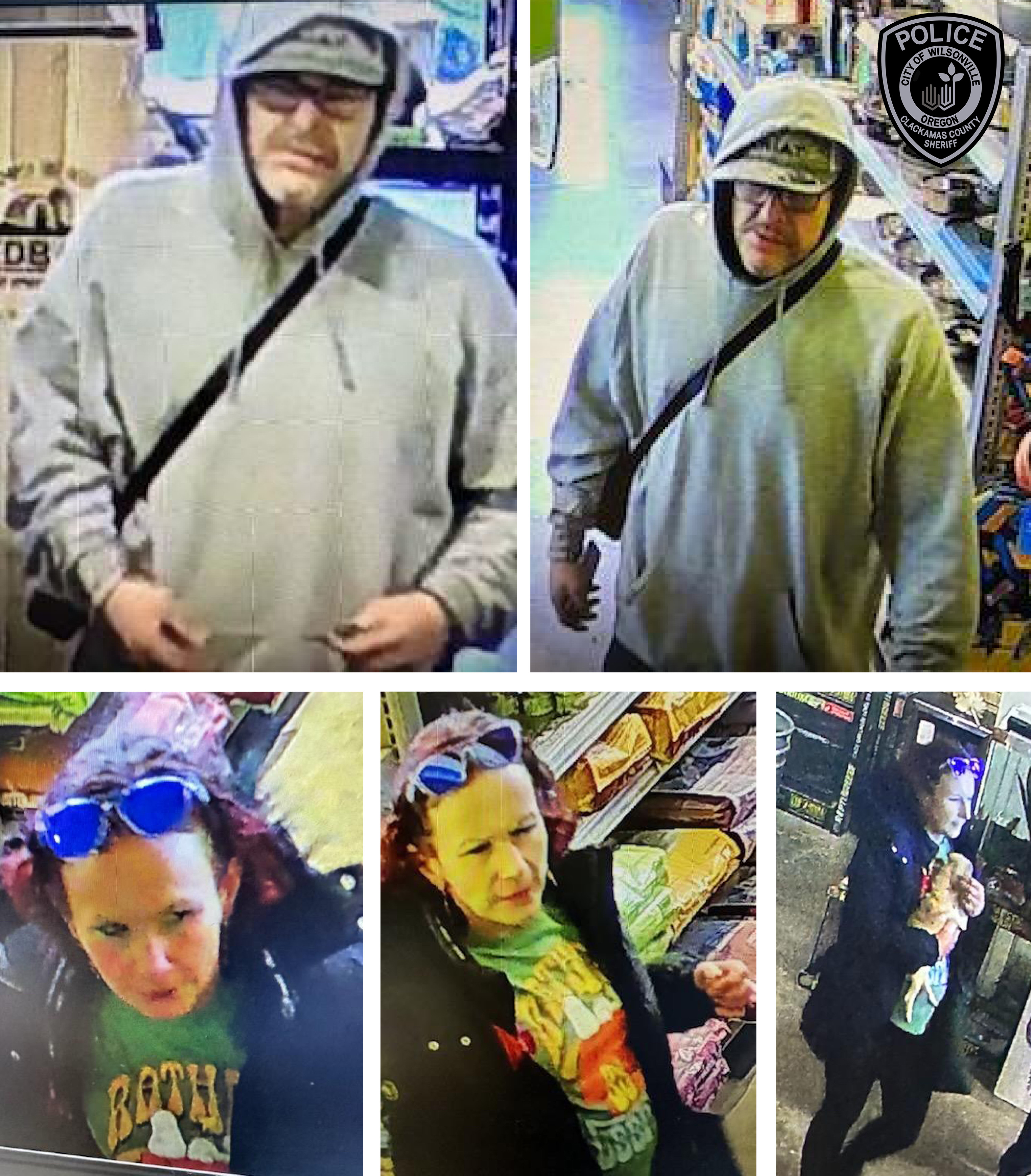 Wilsonville PD asks for tips following two dog thefts from a local pet store; suspect photos available Wilsonville PD asks for tips following two dog thefts from a local pet store; suspect photos available
