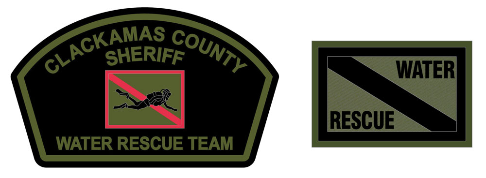 CCSO Water Rescue Team patches