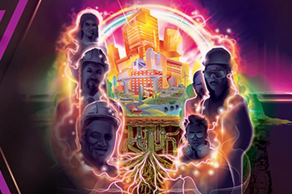 National Public Work Week graphic with illustrations of public works workers