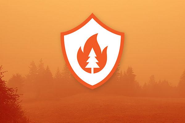 Wildfire preparedness symbol