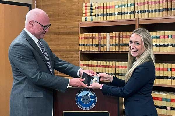 Maggie Kirchner being sworn in as DDA by John Wentworth