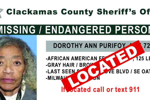 Located missing person
