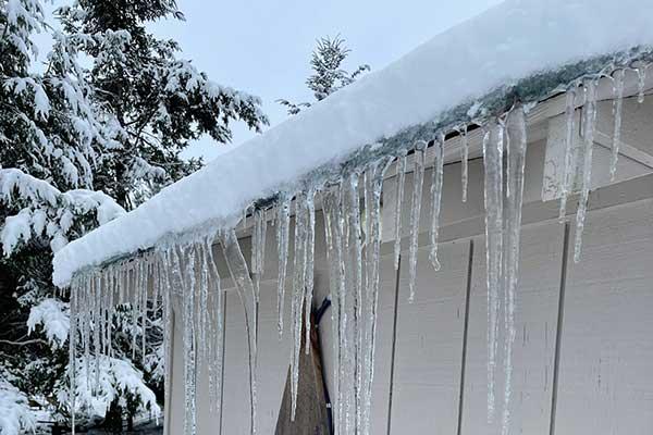 ice on roof