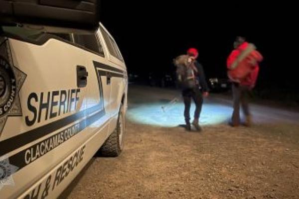 CCSO Search and Rescue vehicle at night