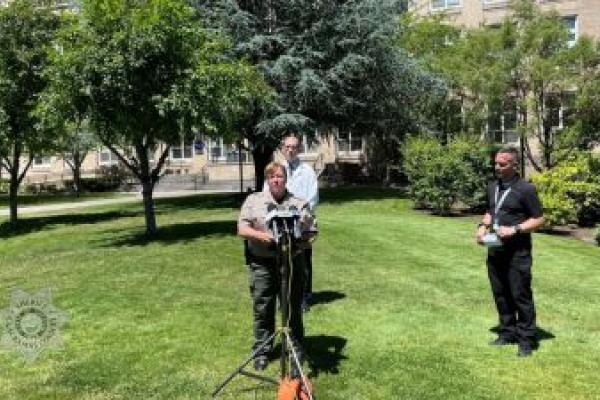 Sheriff Brandenburg News Conference at OHSU