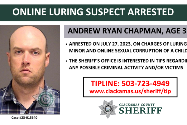 CCSO Case # 23-015640 - Andrew Ryan Chapman