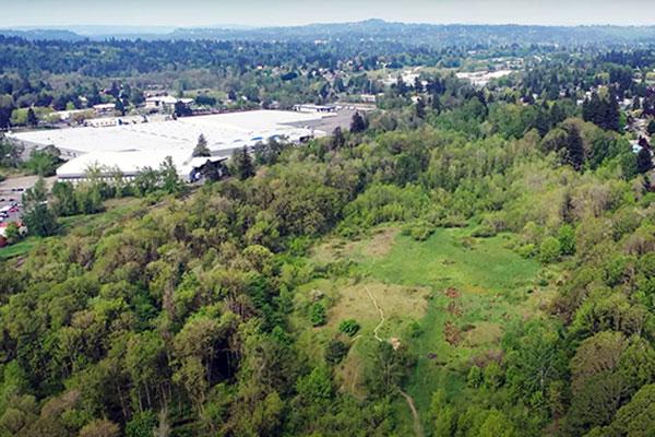 Aerial view of the 3-Creeks site