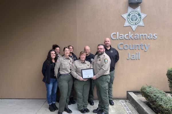 Sheriff Brandenburg with jail team