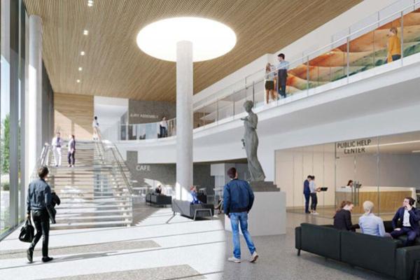 courthouse interior rendering