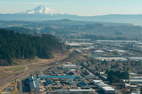 Aerial of the Sunrise Corridor