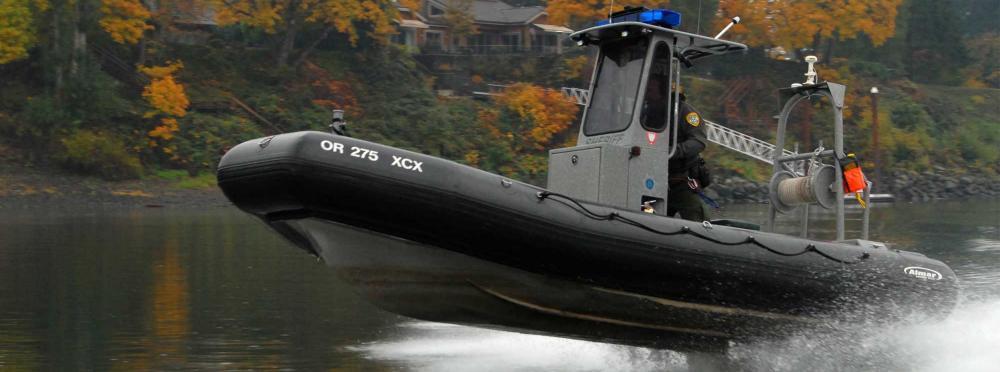 Patrolling a local river