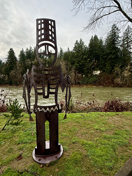 Headman Sculpture at Riverside Park