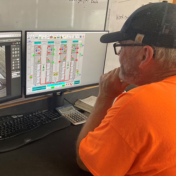 Programmer on his computer