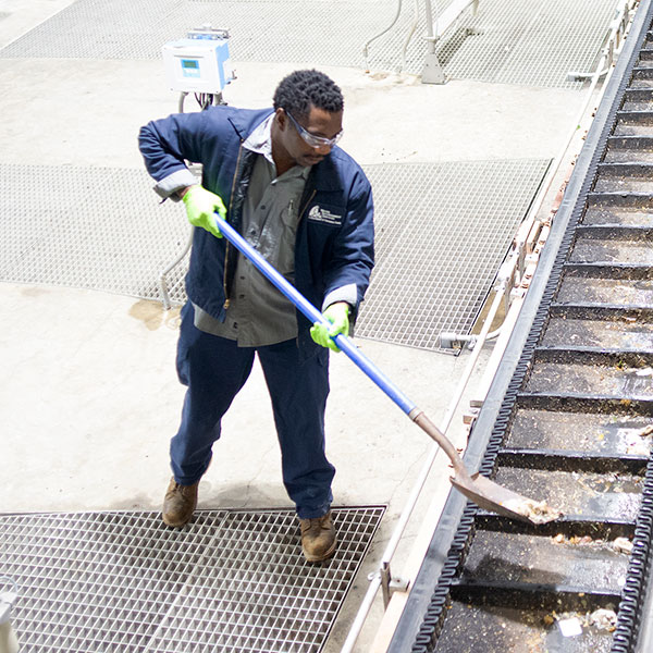 Field technician at work